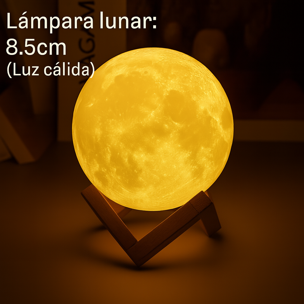 Lampara Lunar Luz Ambiental Decorativa