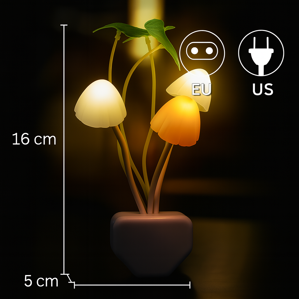 Hongo Luz Nocturna Enchufe