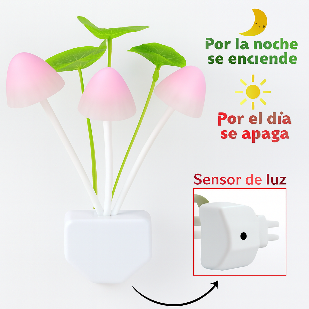 Hongo Luz Nocturna Enchufe